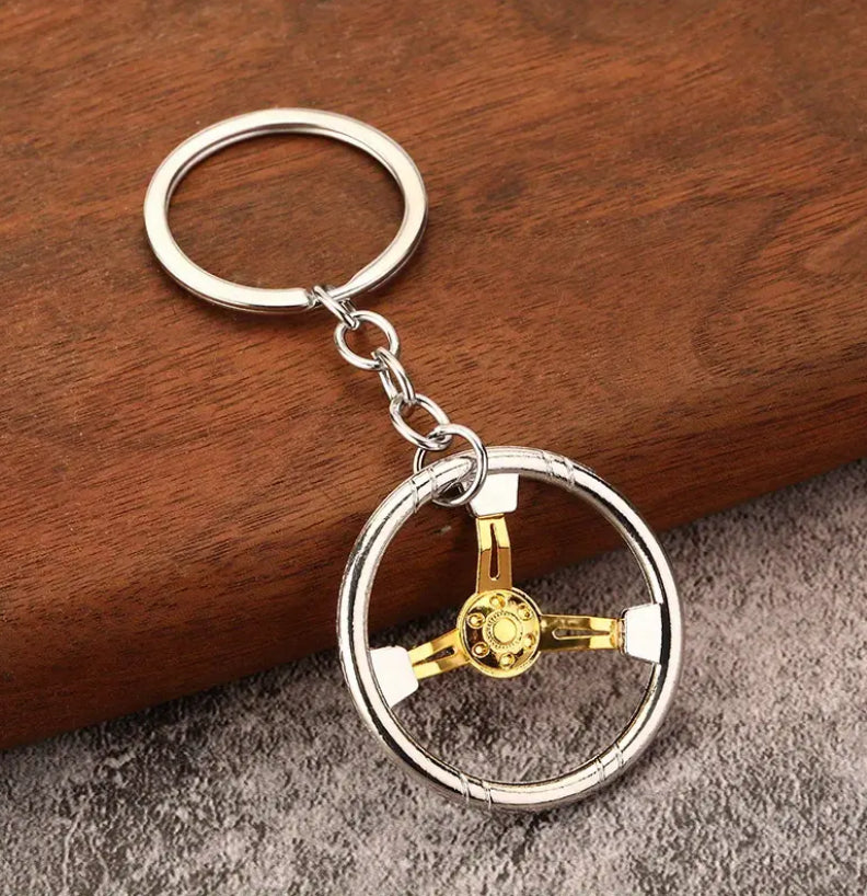 Steering wheel keychain