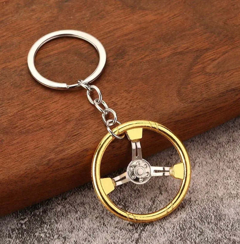 Steering wheel keychain