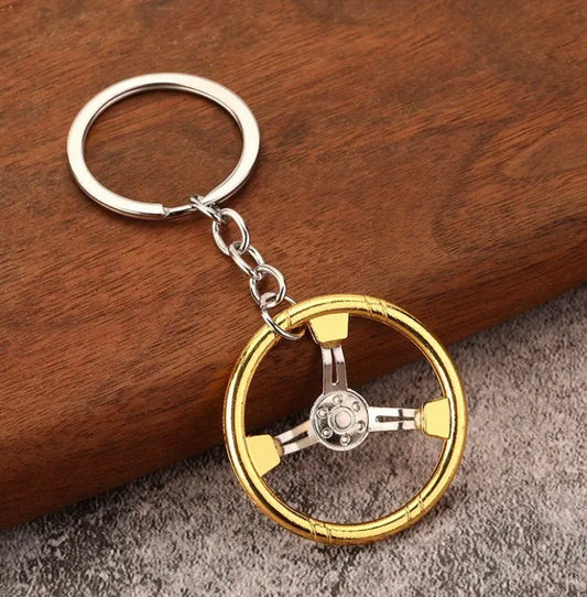 Steering wheel keychain