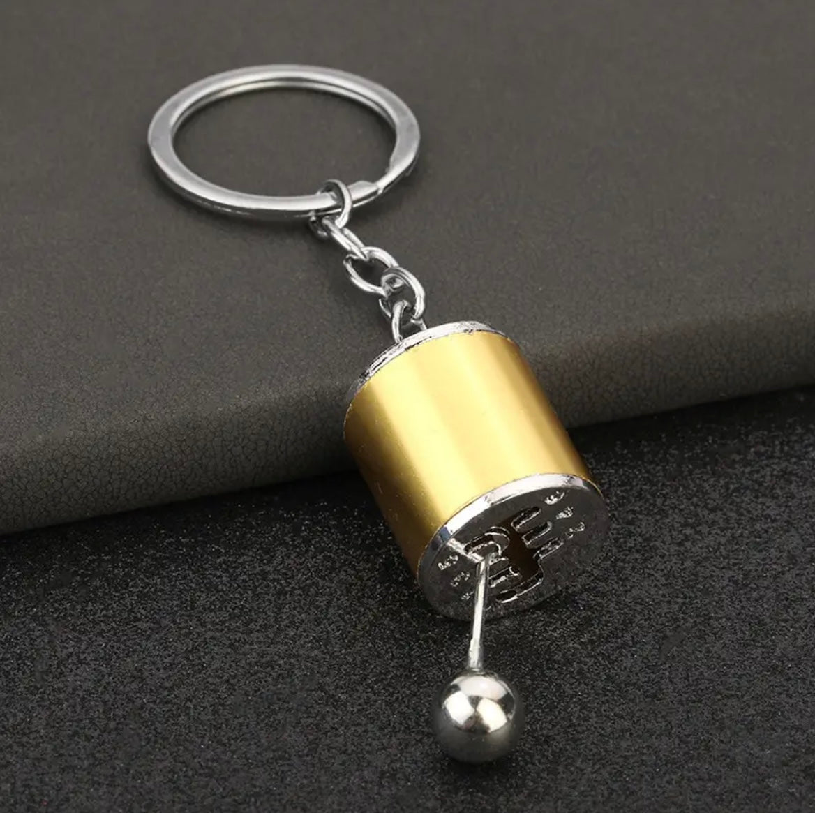Gearshift keychain