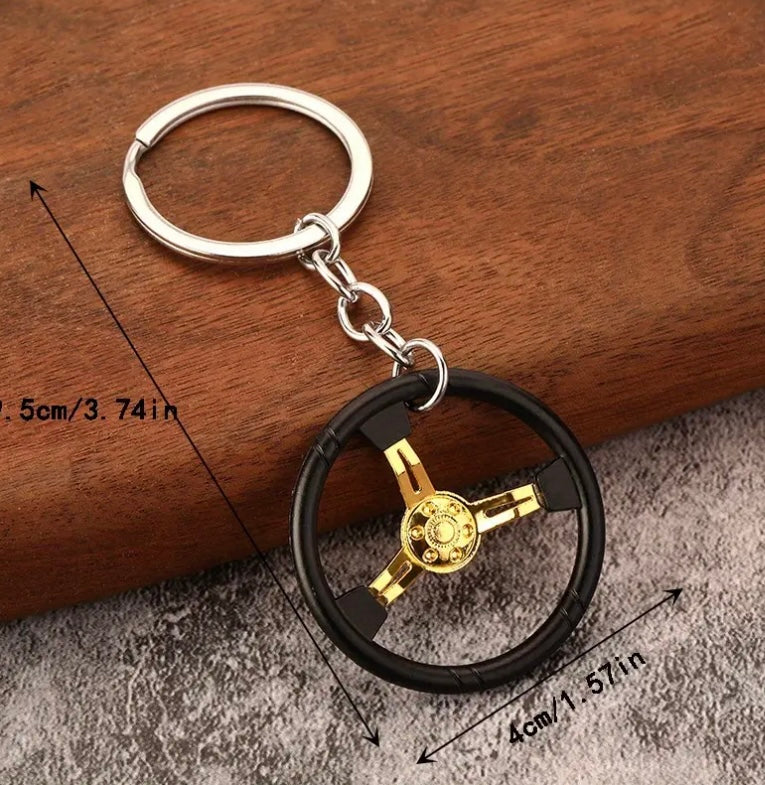 Steering wheel keychain